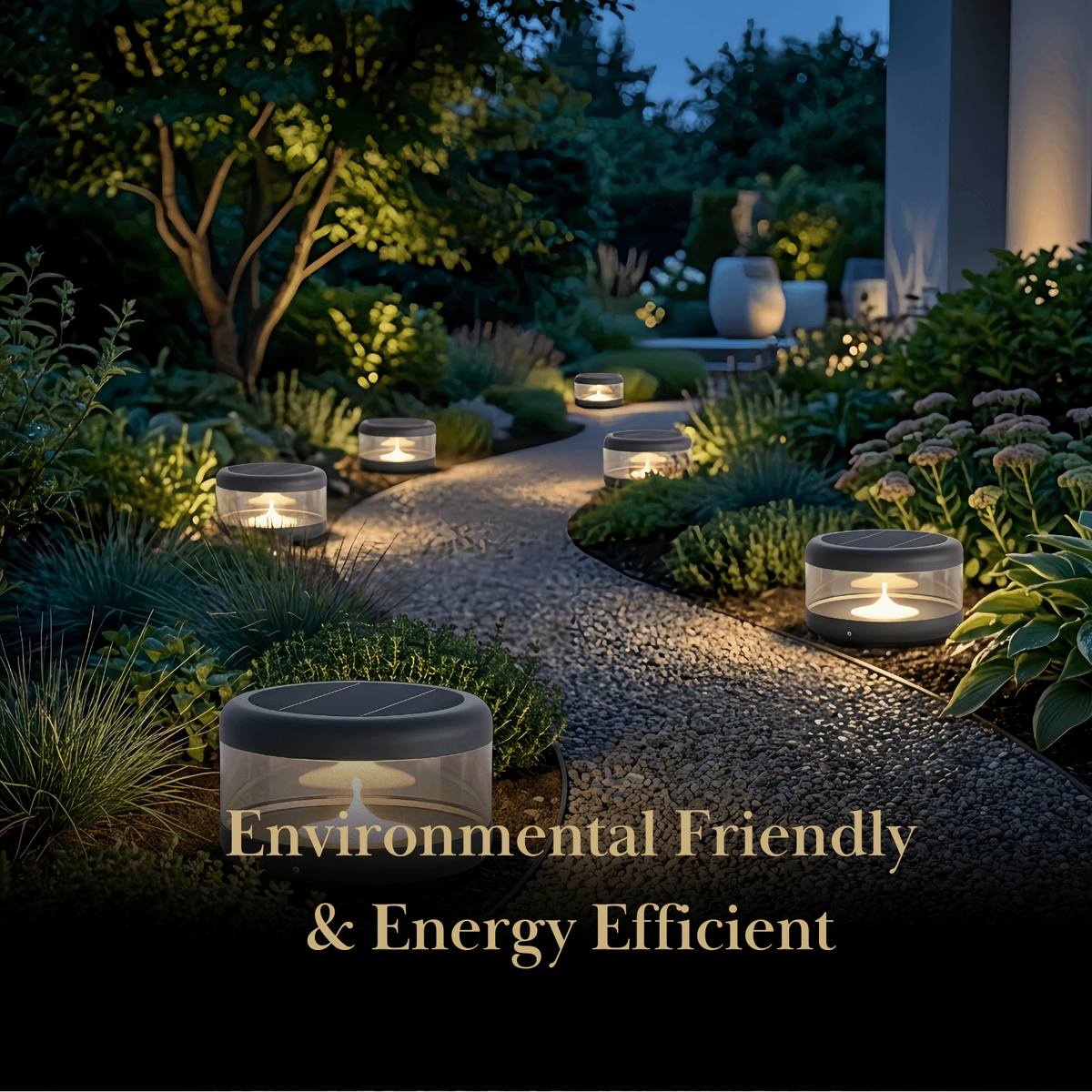 Embrace Modern Cylindrical Outdoor Pillar Light - Black Metal for Garden