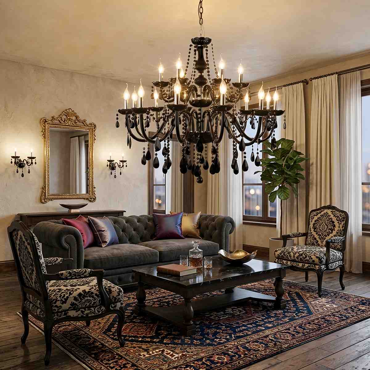 Brigitte Chandelier - Black