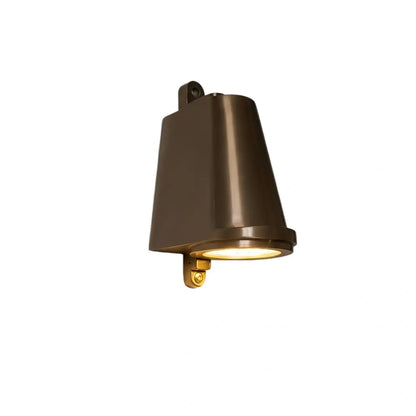 Irondale Industrial Conical Outdoor Wall Sconce - Black/Grey/Copper/Silver Metal for Balcony