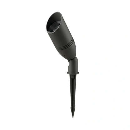 Irondale Modern Cylindrical Outdoor Ground Light – Black Metal/Glass for Garden