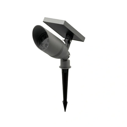 Irondale Modern Cylindrical Outdoor Ground Light – Black Metal/Glass for Garden