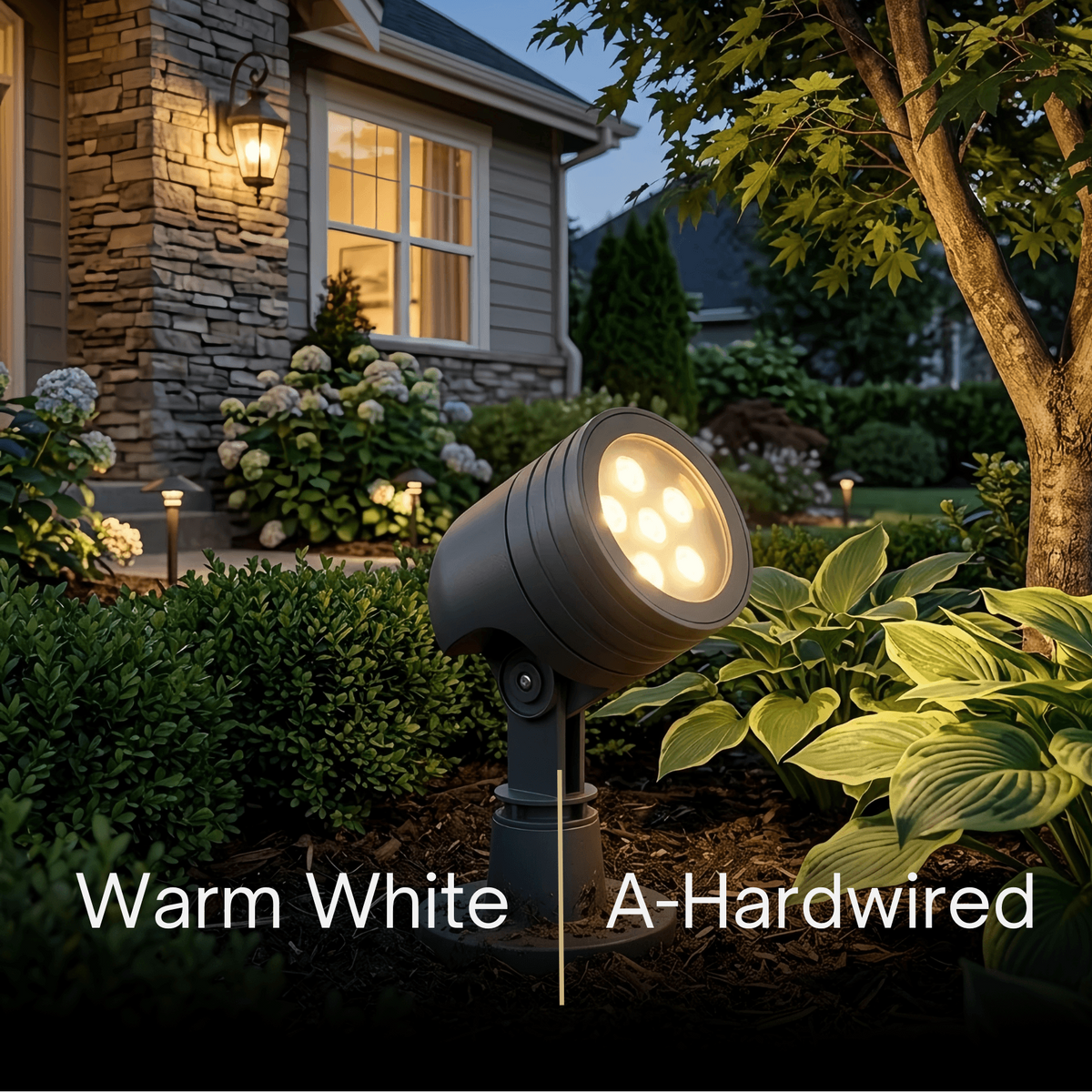 Irondale Modern Cylindrical Outdoor Ground Light – Black Metal/Glass for Garden