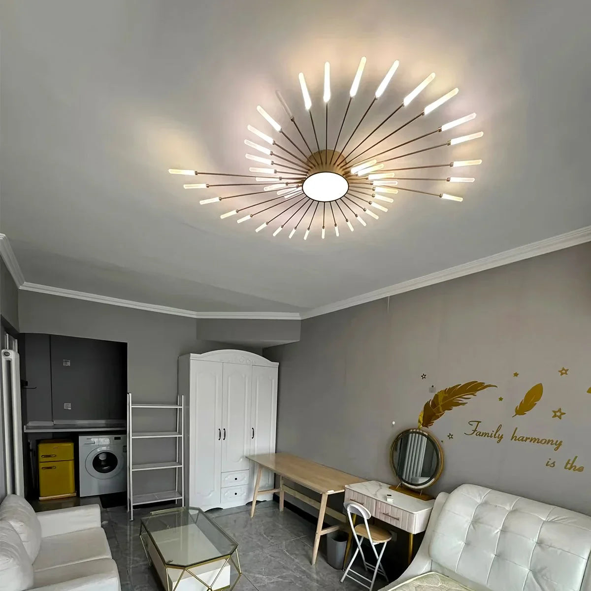 Swirl Flush Mount Ceiling Light for Living Room
