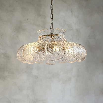 Nuvlight Florvia Pendant Light | French Glass Light for Entryway and Foyer