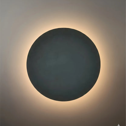 Nuvlight Minimalist LED Outdoor Wall Lamp – Black/White Round/Square Porch Sensor Light