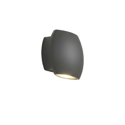 Irondale Modern Geometric Outdoor Wall Lamp - Black/Grey Metal for Garden