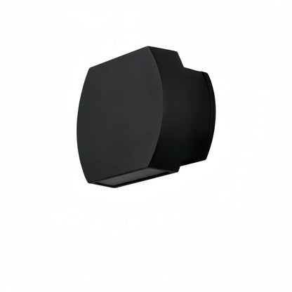 Irondale Modern Geometric Outdoor Wall Lamp - Black/Grey Metal for Garden