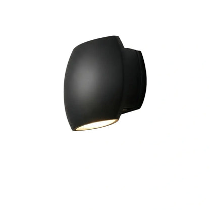Irondale Modern Geometric Outdoor Wall Lamp - Black/Grey Metal for Garden