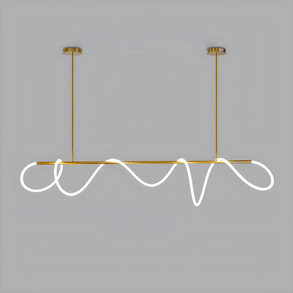 Nuvlight Modern Long Hose Led Pendant Light for Dining Room