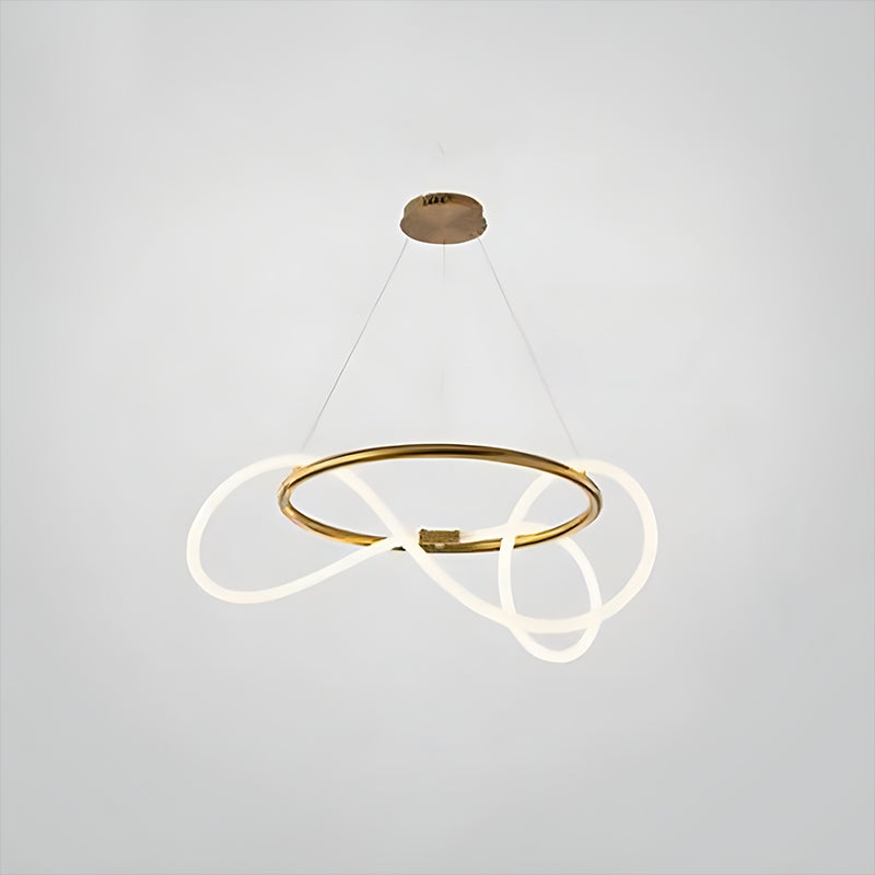 Nuvlight Modern Long Hose Led Pendant Light for Dining Room