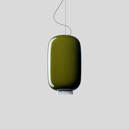 Nuvlight Modern Colored Glass Lantern Pendant Light Style C Warm Light
