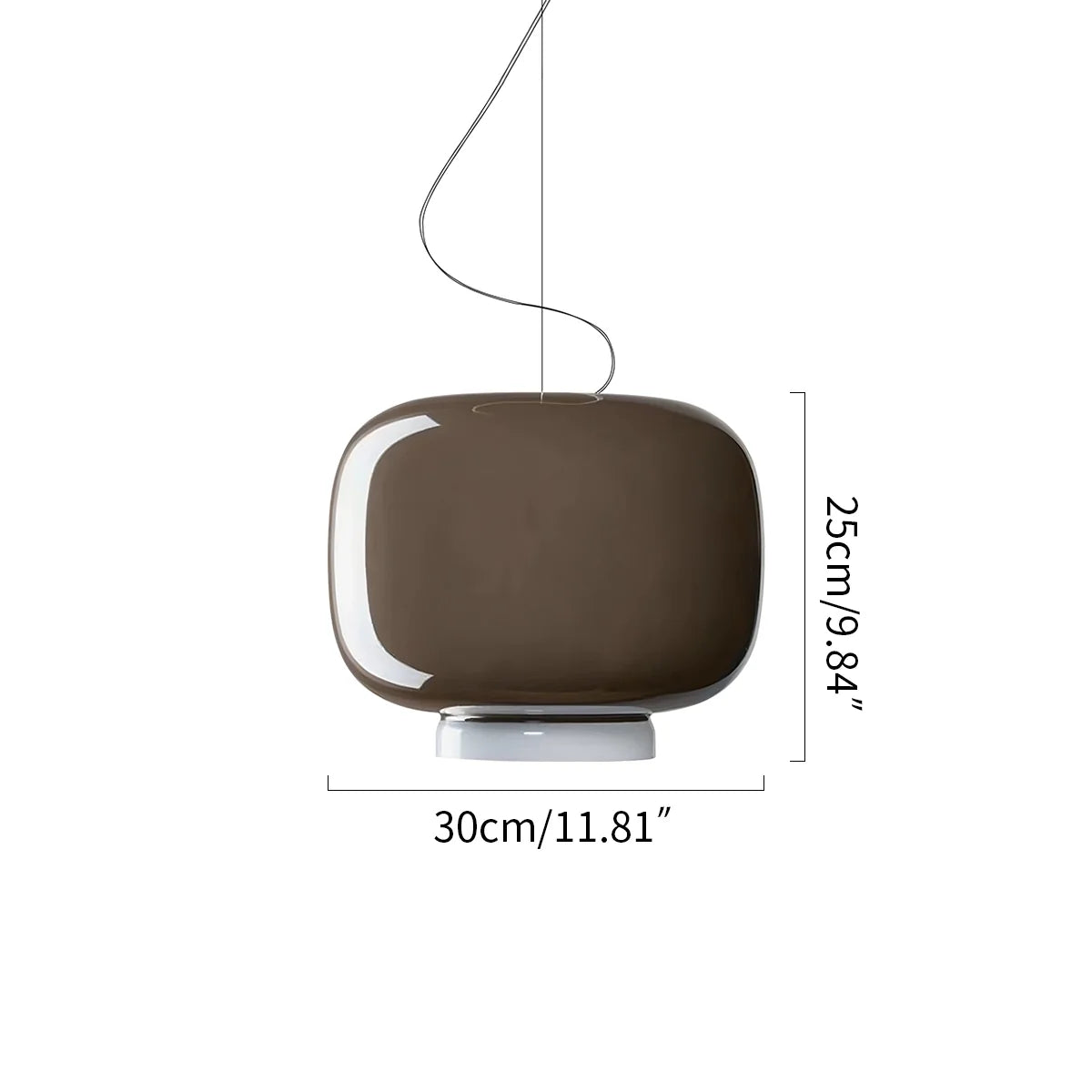 Nuvlight Modern Colored Glass Lantern Pendant Light