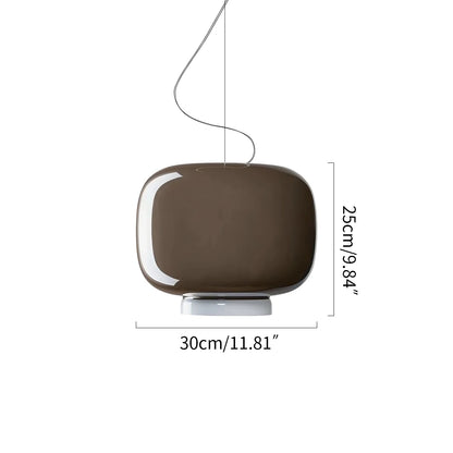 Nuvlight Modern Colored Glass Lantern Pendant Light