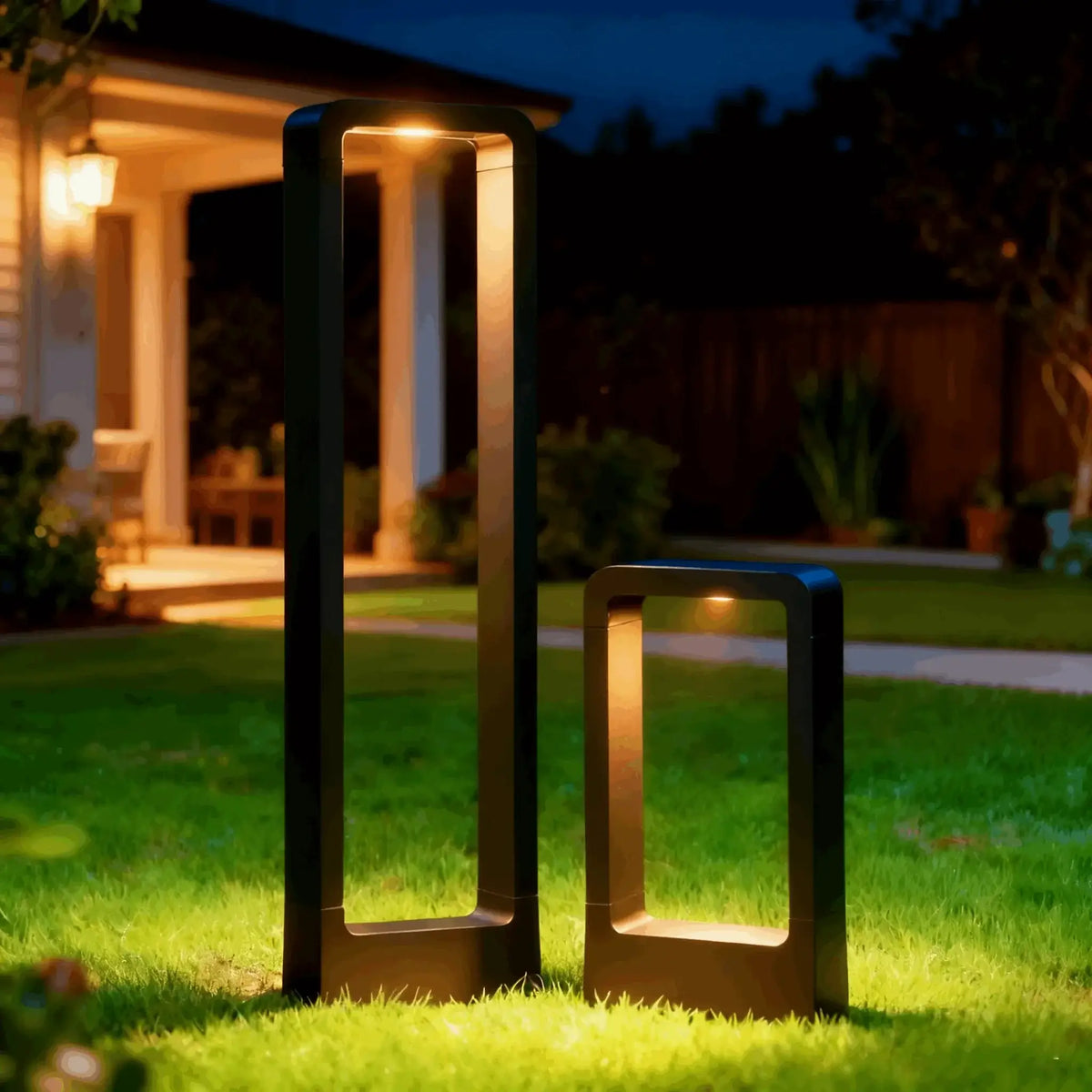 Nuvlight Modern Black Metal LED Path Light – Outdoor Garden Lighting