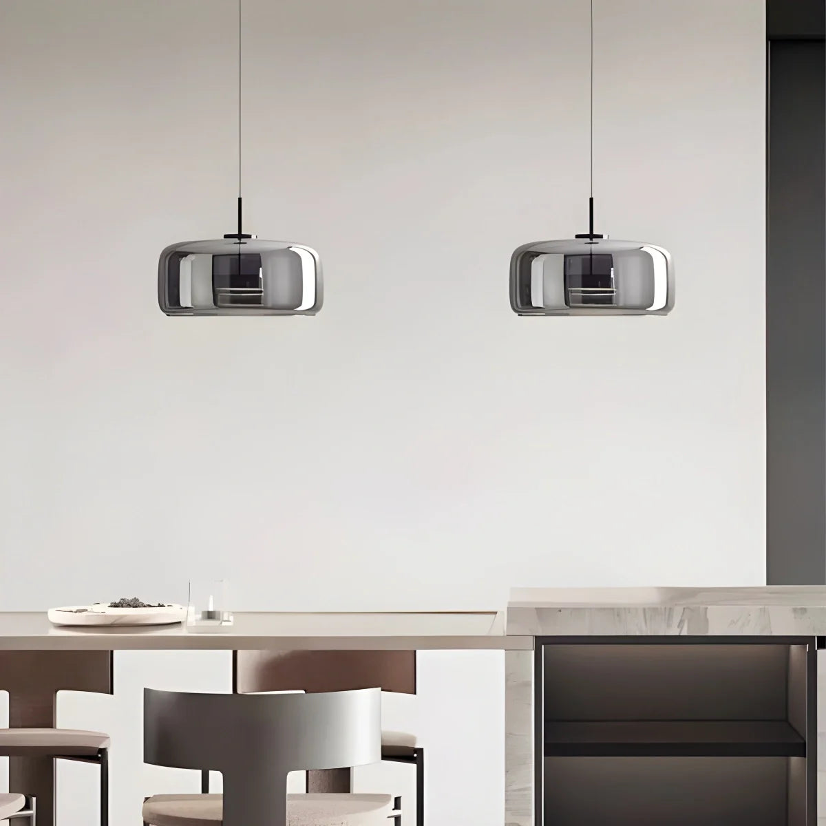 Glass Globe Pendant Light for Dining Room