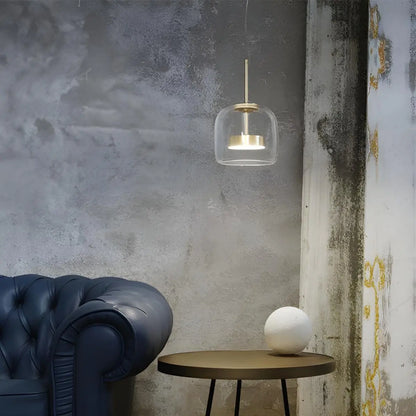 Glass Globe Pendant Light for Dining Room