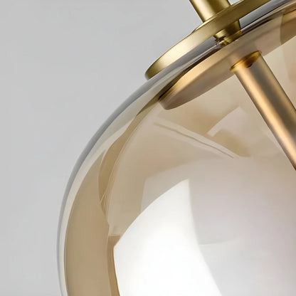 Glass Globe Pendant Light for Dining Room