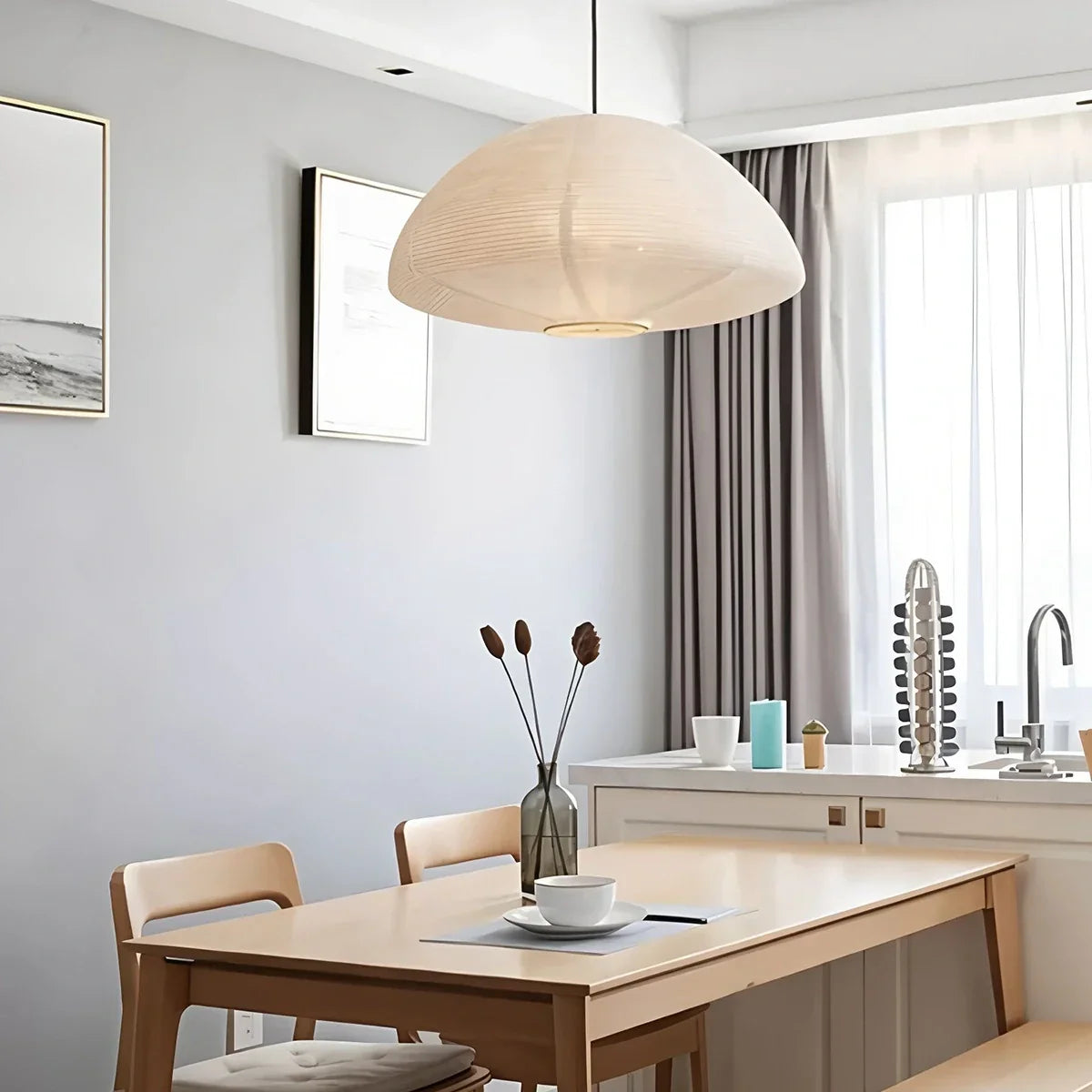 Hikari Paper Lantern Pendant Light for Bedroom