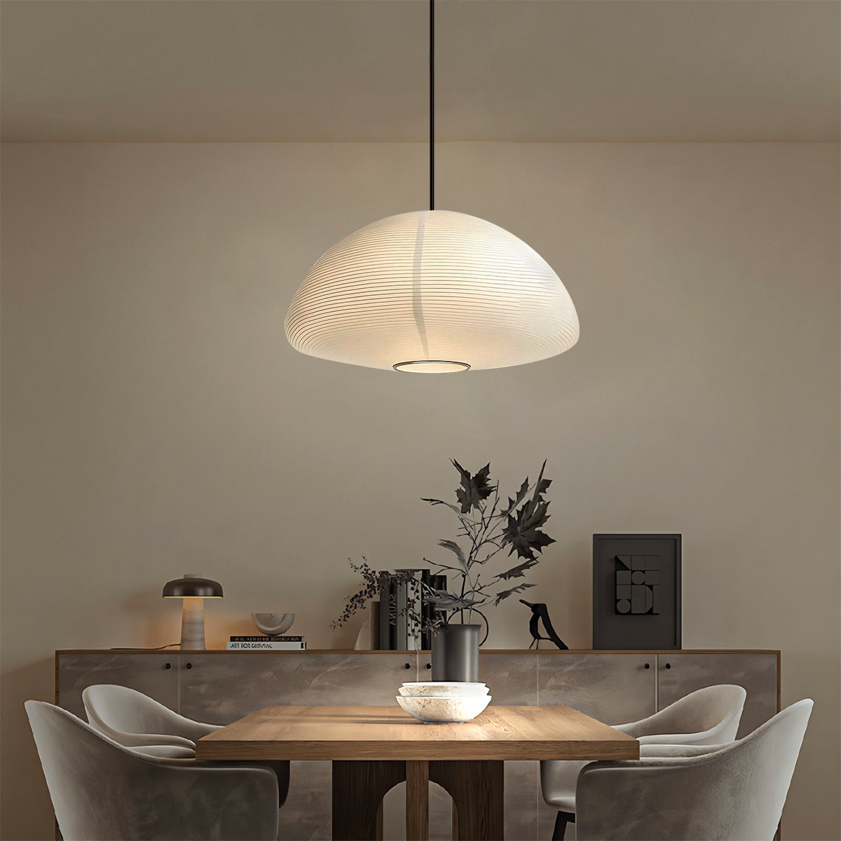 Hikari Paper Lantern Pendant Light for Bedroom