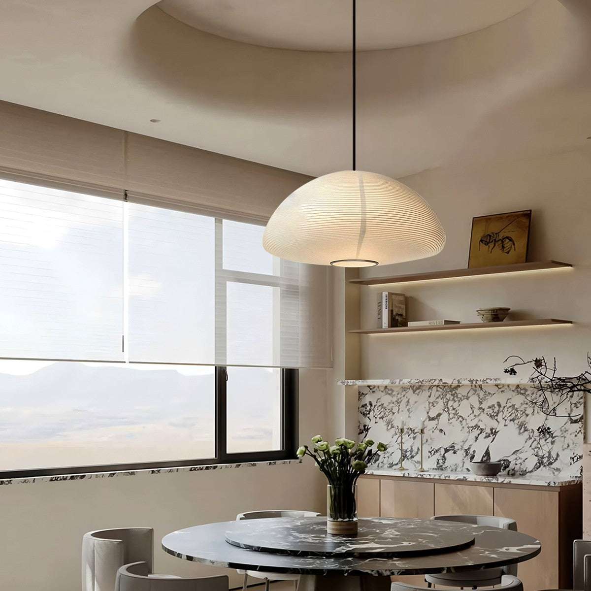 Hikari Paper Lantern Pendant Light for Bedroom