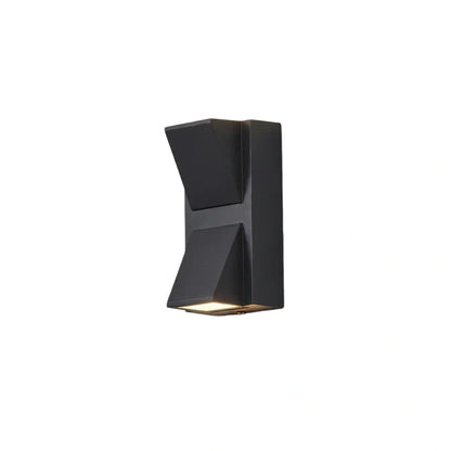 Irondale Industrial Outdoor Wall Lamp - Black/Gray Metal Irregular Design for Garden