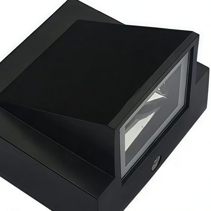 Irondale Industrial Outdoor Wall Lamp - Black/Gray Metal Irregular Design for Garden