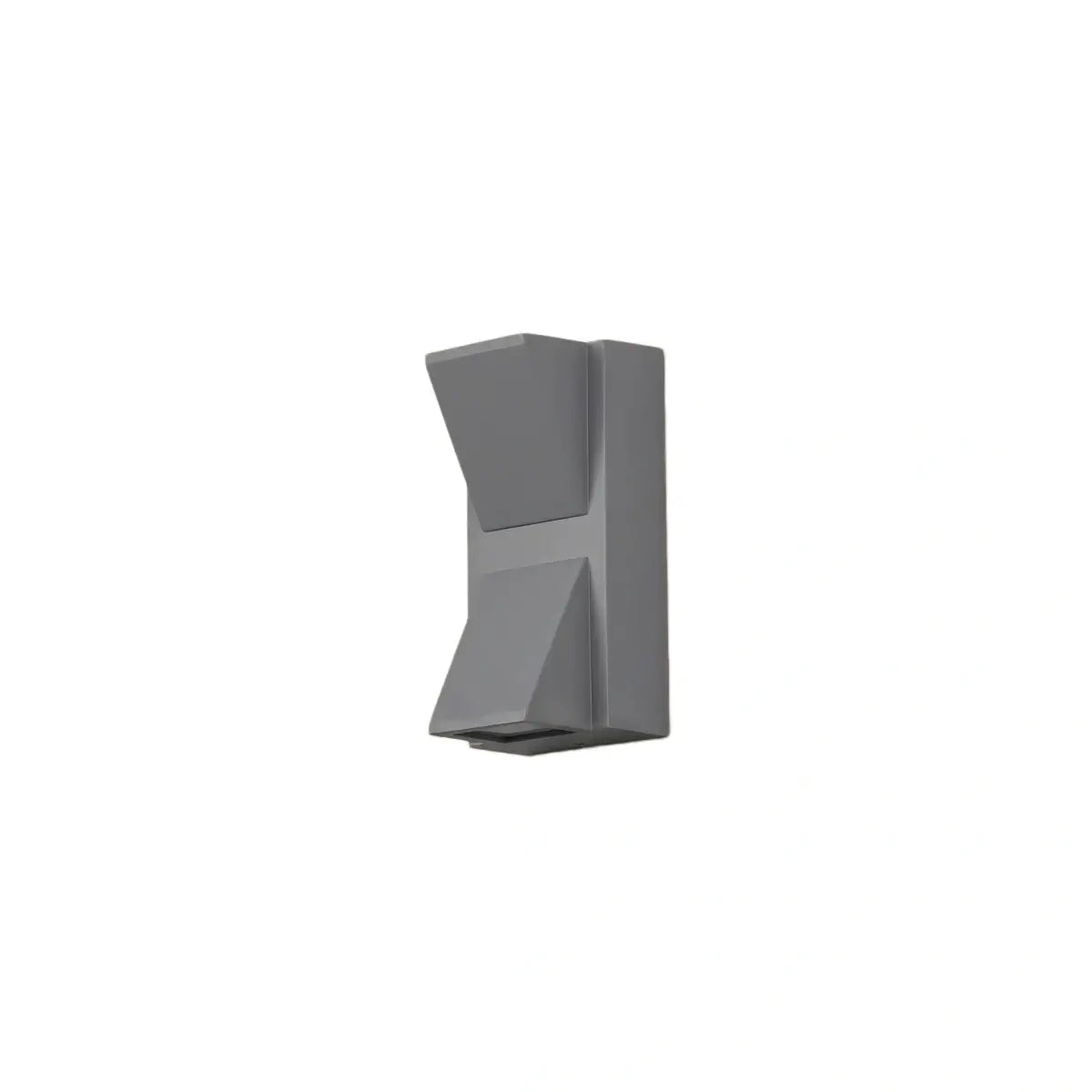 Irondale Industrial Outdoor Wall Lamp - Black/Gray Metal Irregular Design for Garden