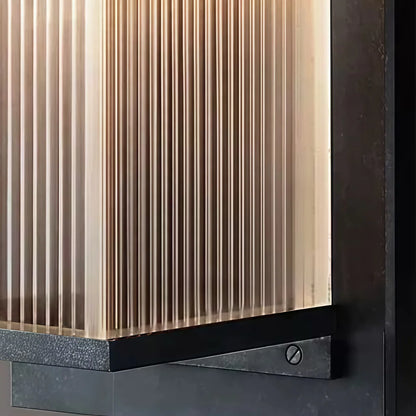 Irondale Industrial Rectangular LED Outdoor Wall Lamp – Waterproof Light for Courtyard