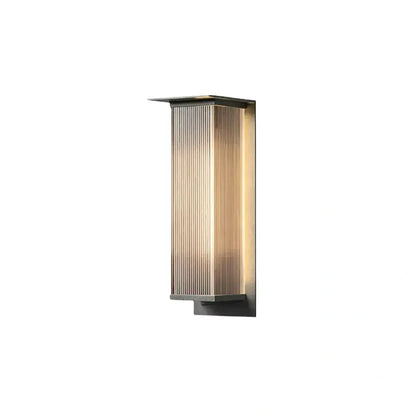 Irondale Industrial Rectangular LED Outdoor Wall Lamp – Waterproof Light for Courtyard