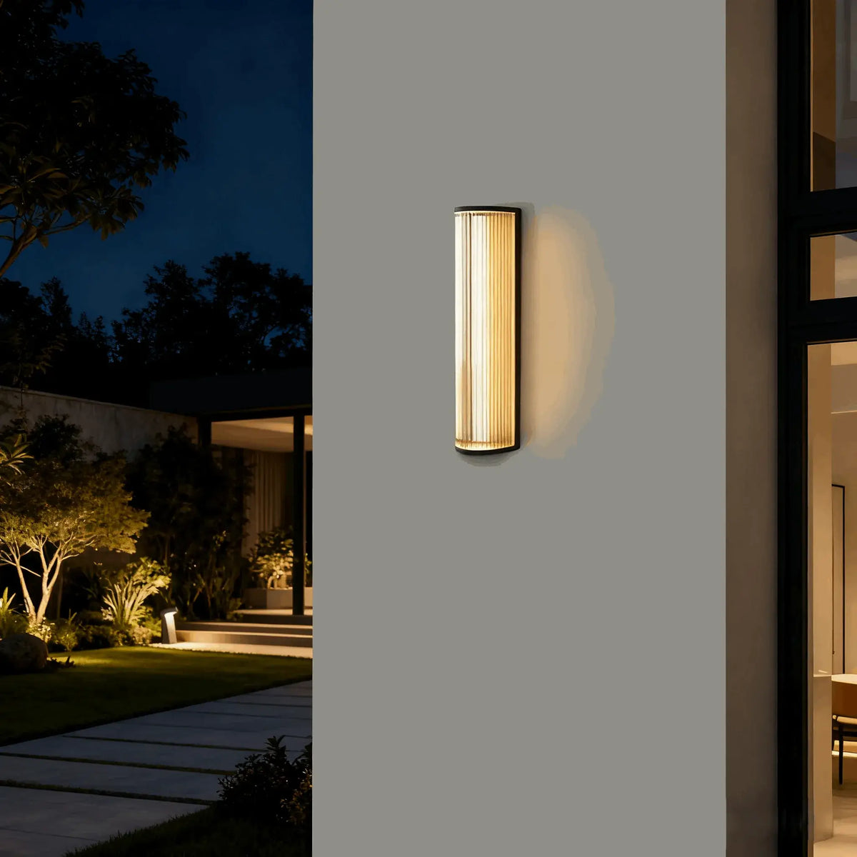 Irondale Modern Outdoor Wall Sconce – Waterproof Light for Terrace