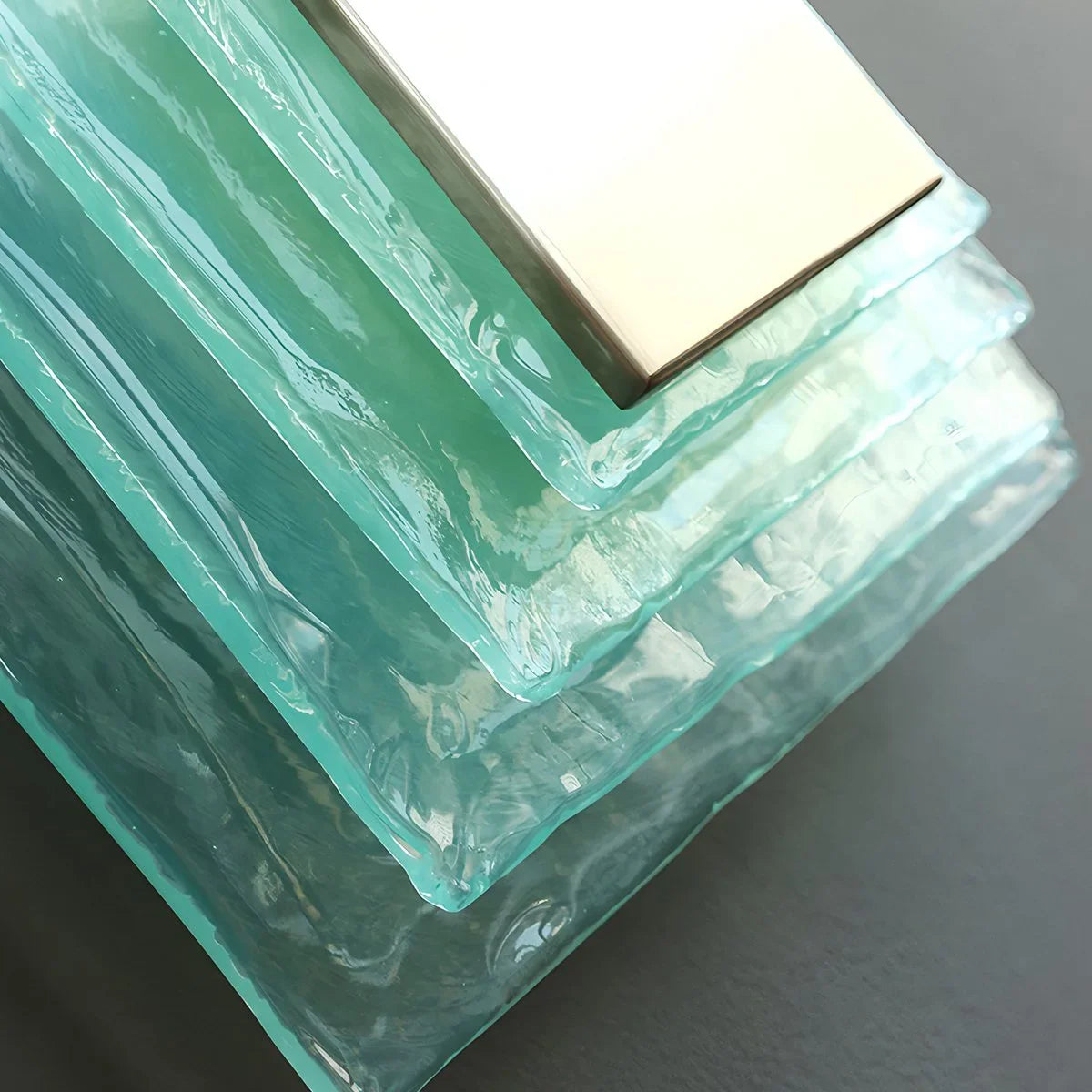 Water Ripple Glass Wall Sconce for Bedroom and Hallway