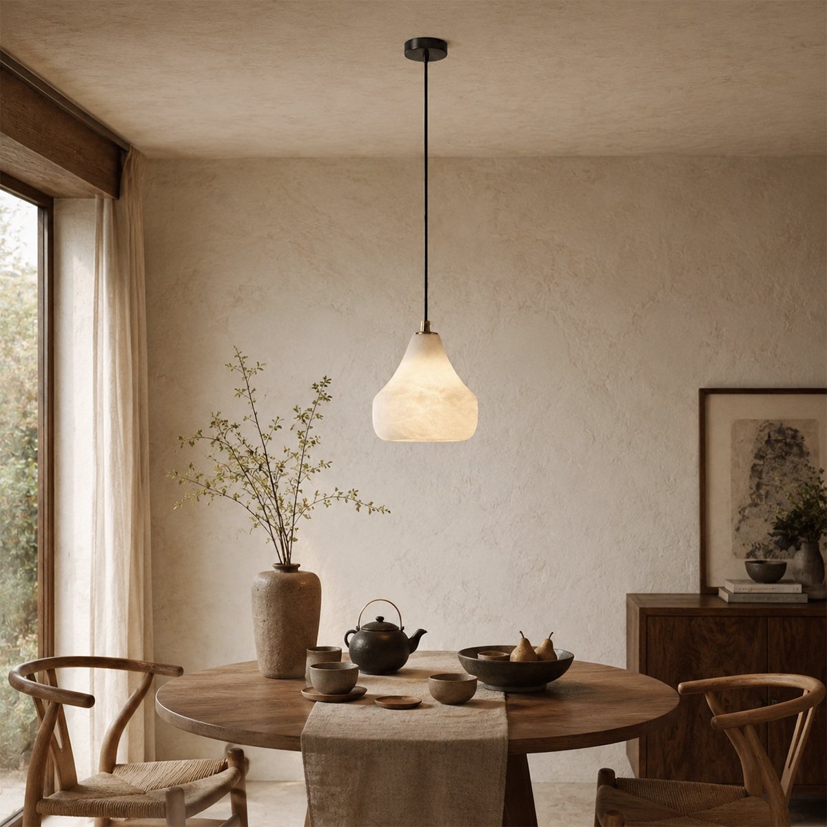 Kova Alabaster Pendant Light