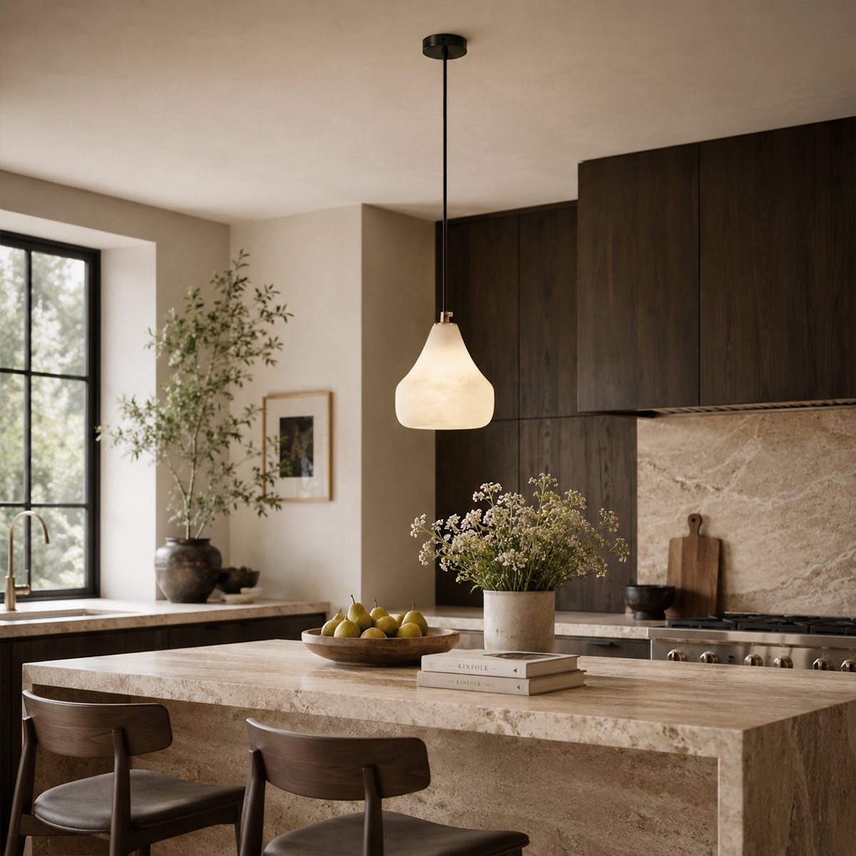 Kova Alabaster Pendant Light