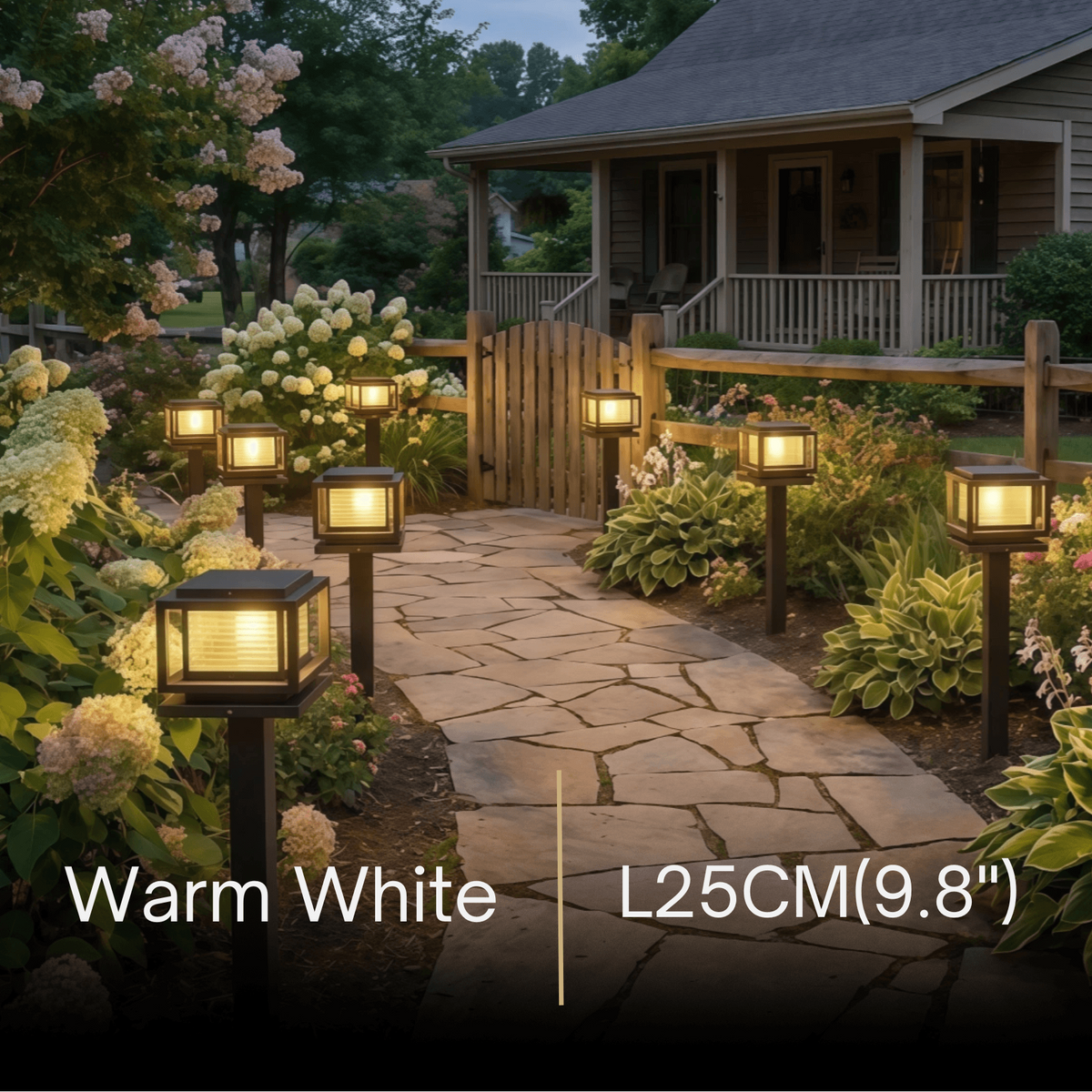 Arcato Modern LED Outdoor Pillar Lights - Black Metal/Glass Solar Rectangular Garden