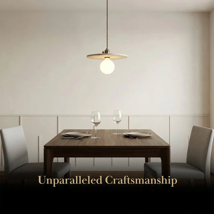 Strata LED Travertine Pendant Light