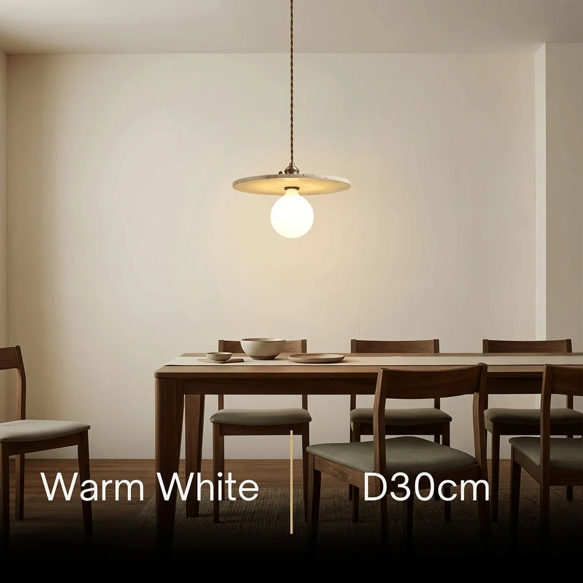 Strata LED Travertine Pendant Light