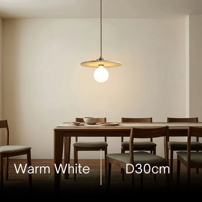 Strata LED Travertine Pendant Light