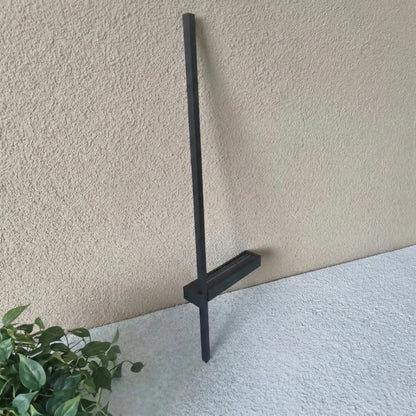 Arcato Modern Linear LED Wall Lamp – Black Solar & Sensor Light Outdoor