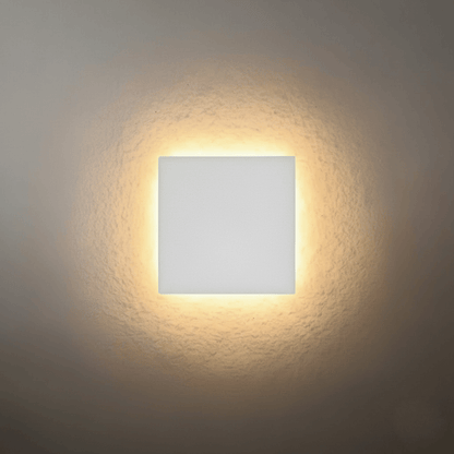 Nuvlight Minimalist LED Outdoor Wall Lamp – Black/White Round/Square Porch Sensor Light