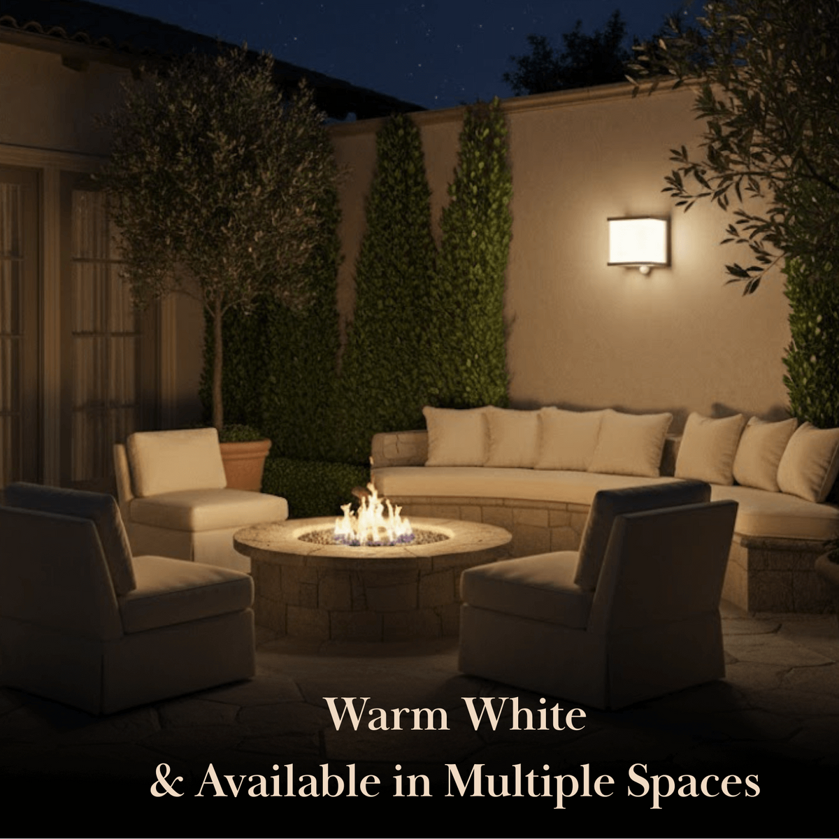 Lunara Modern Solar LED Outdoor Wall Lamp – Waterproof Sensor Light for Courtyard