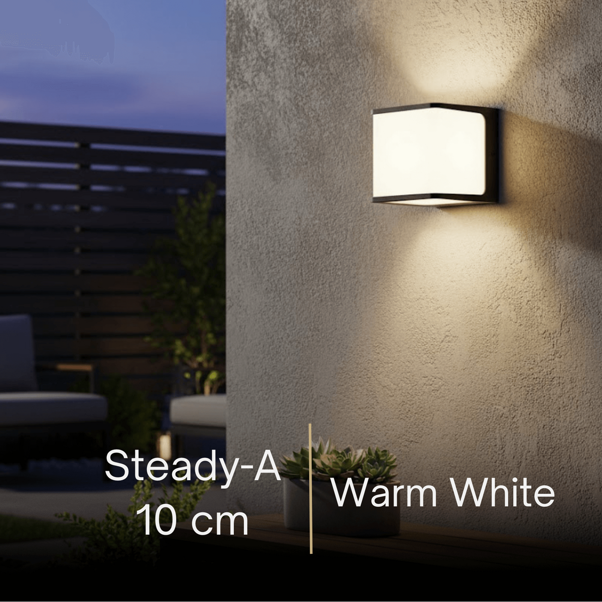 Lunara Modern Solar LED Outdoor Wall Lamp – Waterproof Sensor Light for Courtyard