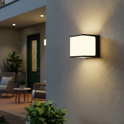 Nuvlight Modern Solar LED Outdoor Wall Lamp – Waterproof Sensor Light for Courtyard