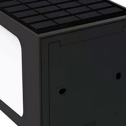 Lunara Modern Solar LED Outdoor Wall Lamp – Waterproof Sensor Light for Courtyard