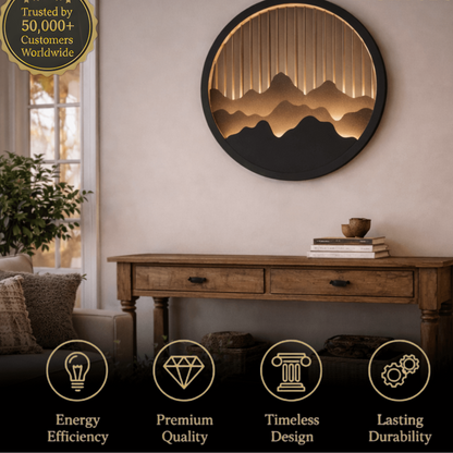 Lunara Modern Waterproof Wall Light – Circular Stainless Steel LED for Indoor/Outdoor