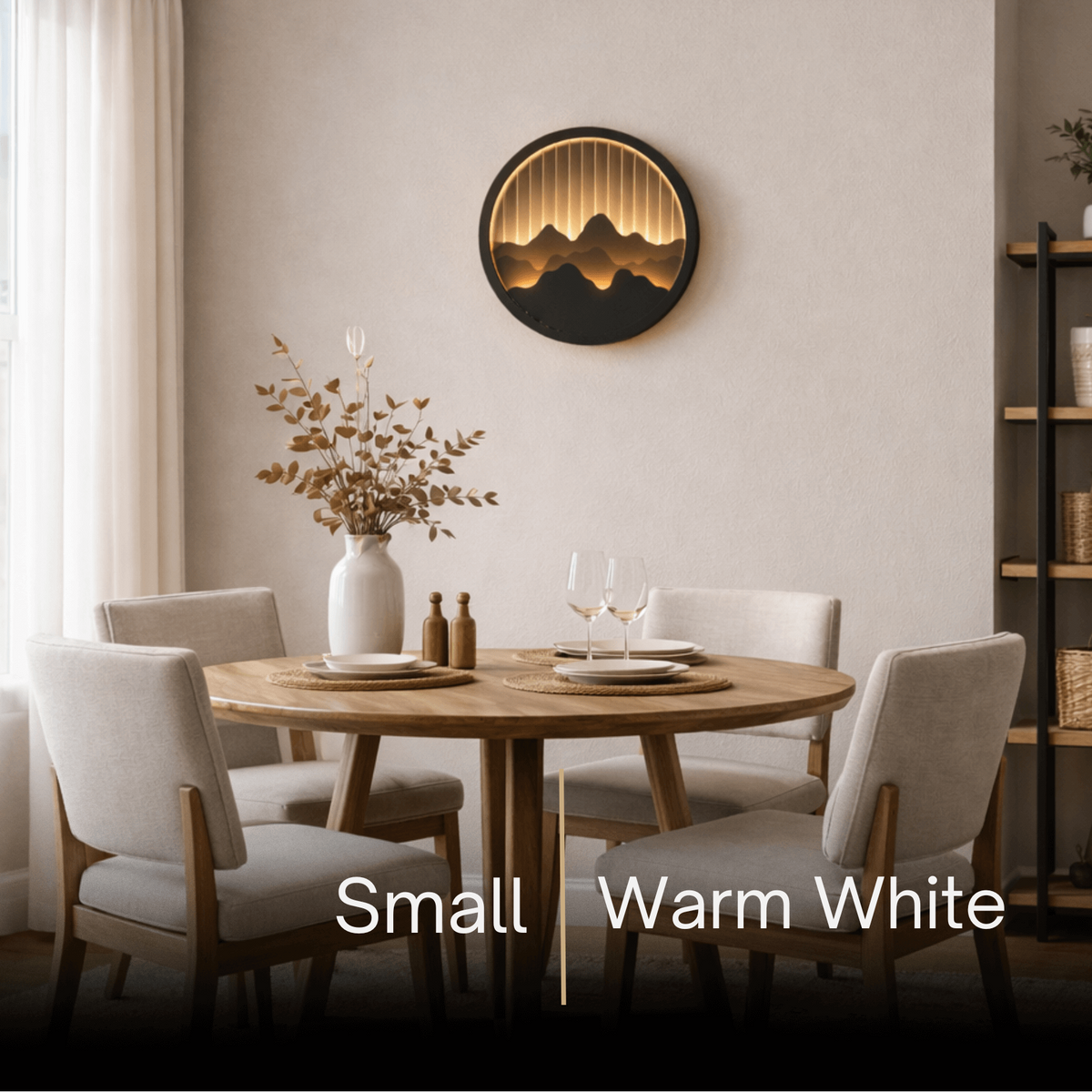 Lunara Modern Waterproof Wall Light – Circular Stainless Steel LED for Indoor/Outdoor