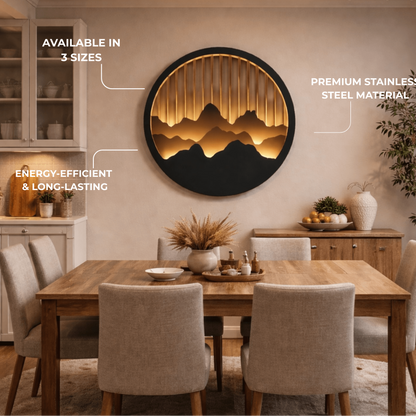 Lunara Modern Waterproof Wall Light – Circular Stainless Steel LED for Indoor/Outdoor