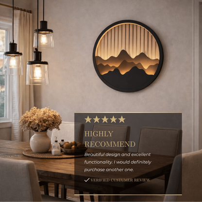 Lunara Modern Waterproof Wall Light – Circular Stainless Steel LED for Indoor/Outdoor