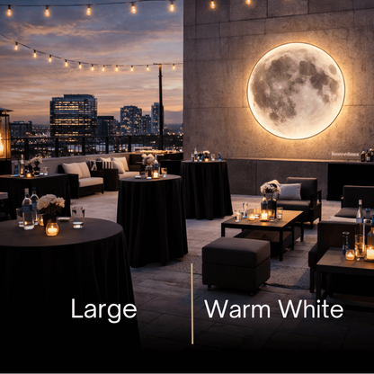 Moon Wall Light Luna, Waterproof Outdoor Moon Sconce for Patio Garden & Bathroom