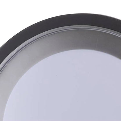 Embrace Modern Outdoor Wall Lamp - Black Metal & Acrylic Round Design for Garden
