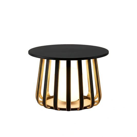 Nuvlight Modern Metal Solar Outdoor Floor Lamp - Weatherproof Black for Patio/Garden